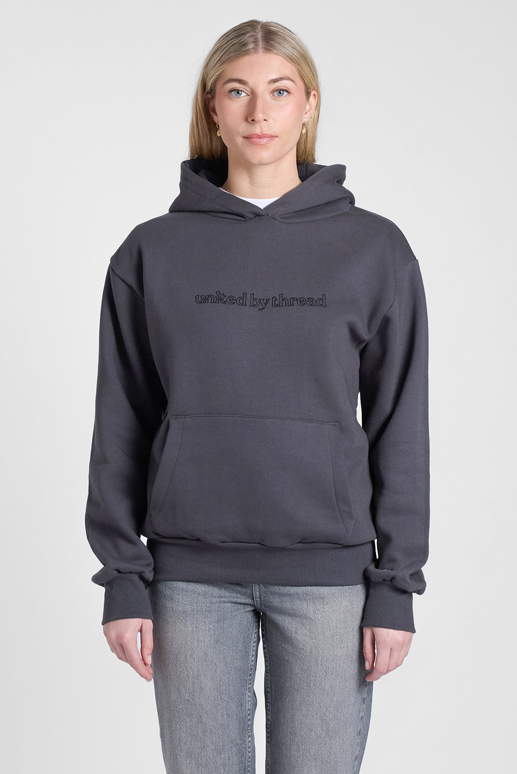 Unisex Hoodie - United by Thread - Charcoal