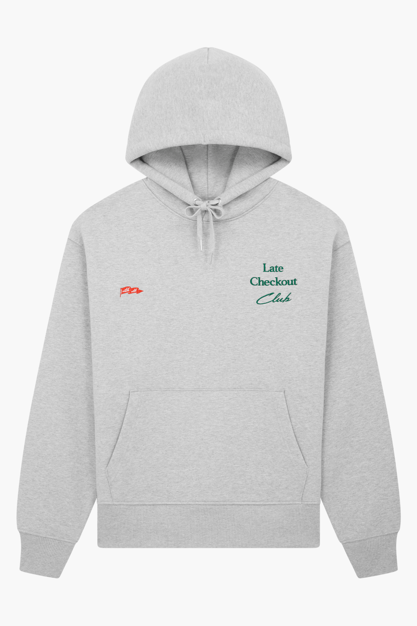 Late Checkout Club - Heavyweight Hoodie - Heather Grey