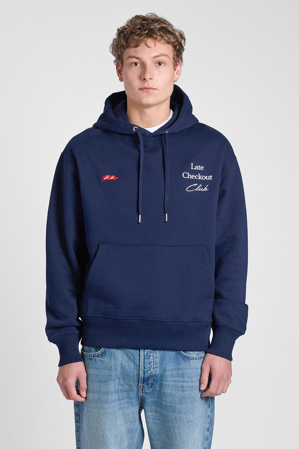 Late Checkout Club - Unisex Heavyweight Hoodie - Navy