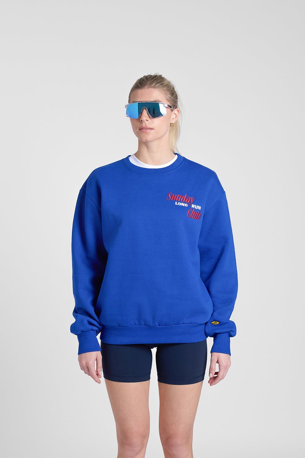 Sunday Long Run Club | Embroidered Sweatshirt | Blue