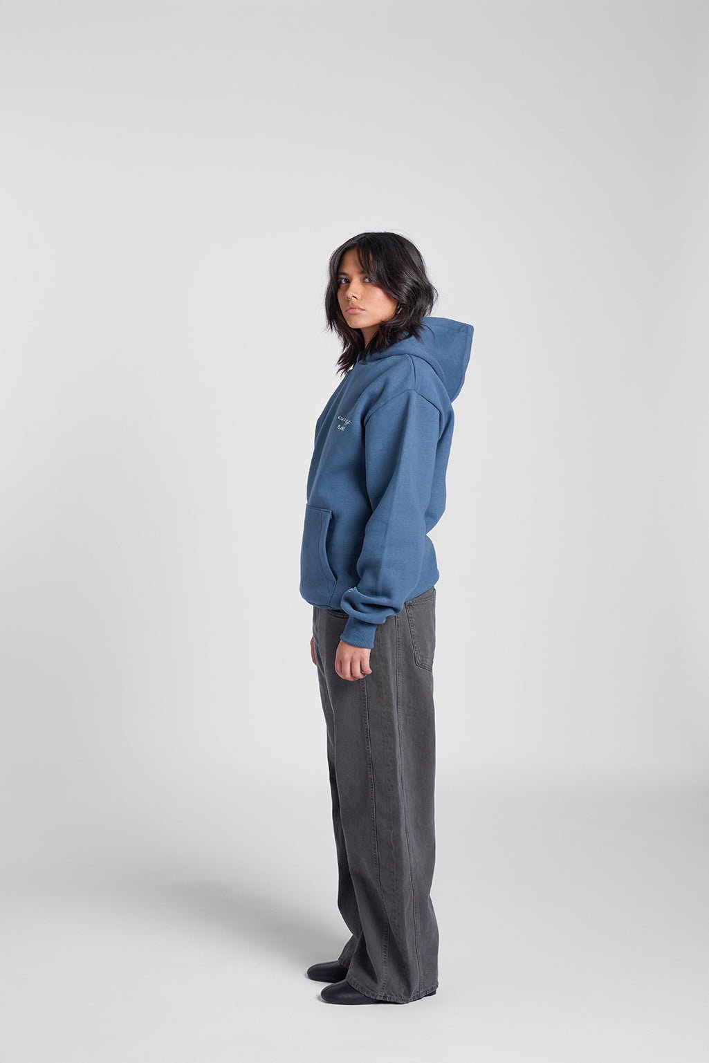 Unisex Hoodie - Cozy Planet - Washed Blue