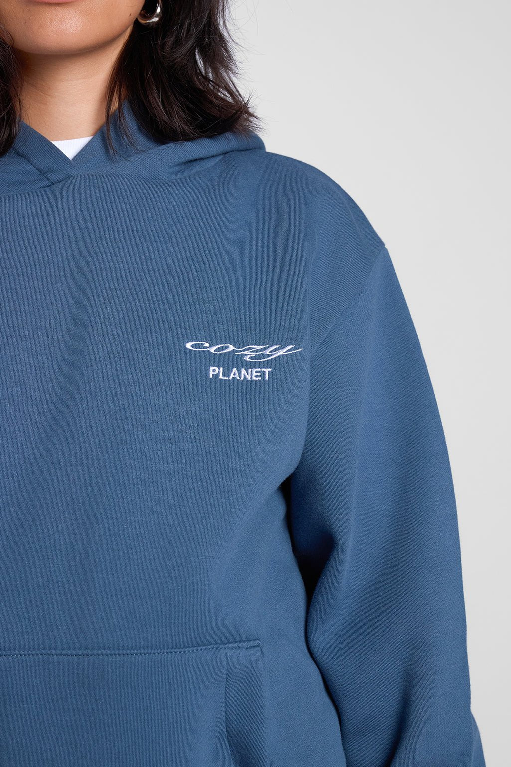 Unisex Hoodie - Cozy Planet - Washed Blue